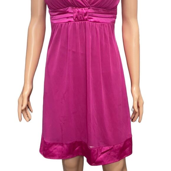 deb Pink Mesh Tie on Back Homecoming Dress LARGE - Picture 5 of 13